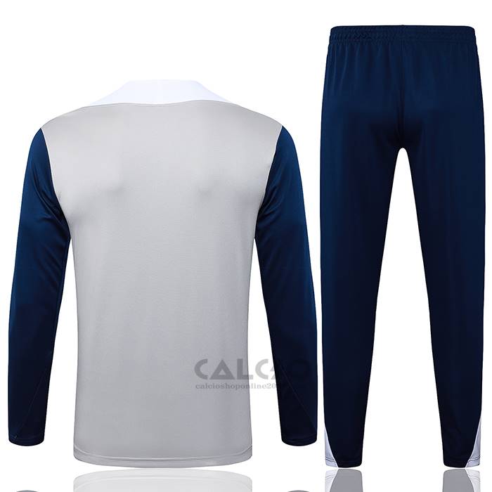 Tuta da Track di Felpa Tottenham Hotspur Bambino 2025-2026 Grigio Blu